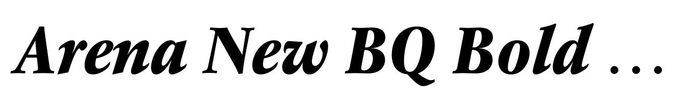 Arena New BQ Bold Italic